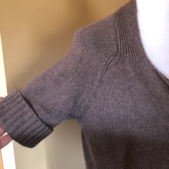 VINCE Size Medium Wool blend Open-Front Cardigan Cuff Short-Sleeve Sweater Wool - Picture 14 of 16